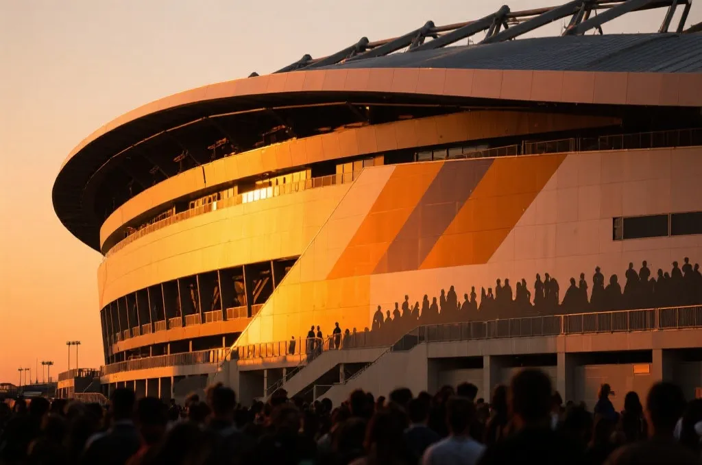 北美現代化體育場外觀